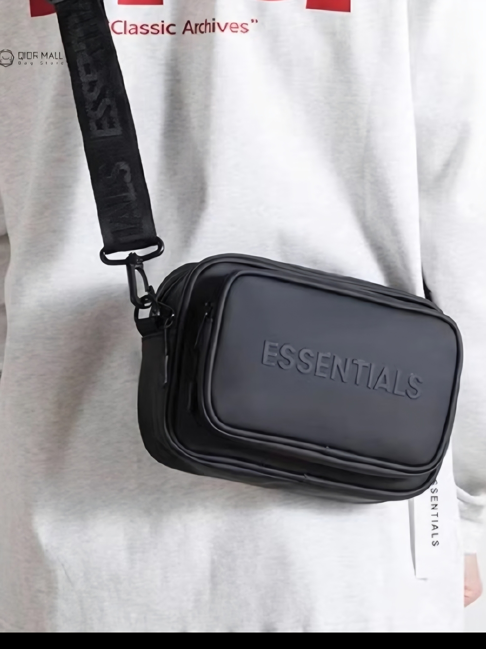 Essentials Messenger Bag  with Embossed Logo - Picture 4 of 6